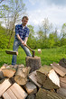 Cutting wood