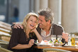 A couple dining