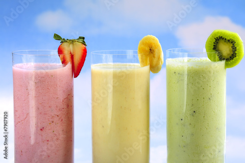Photo: Assorted fruit smoothies Assorted fruit smoothies