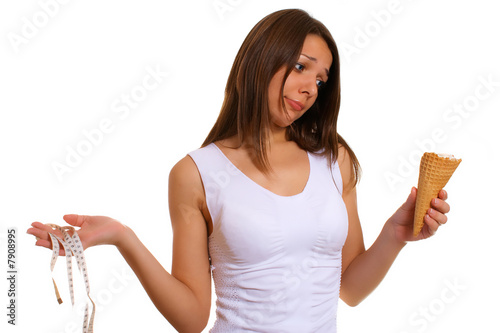 Photo: Woman with ice cream 12 Woman with ice cream 12