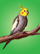 Happy cockatiel