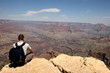 man in Grand Canyon, Arizona, USA man in Grand Canyon, Arizona, USA