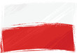 Grunge Poland flag