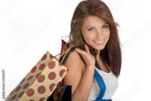 Sexy shopping girl