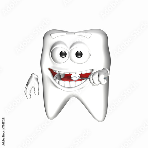 tooth clipart. Smiley Tooth - Mirror