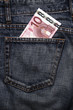 Euro Pocket Money In Blue Jeans