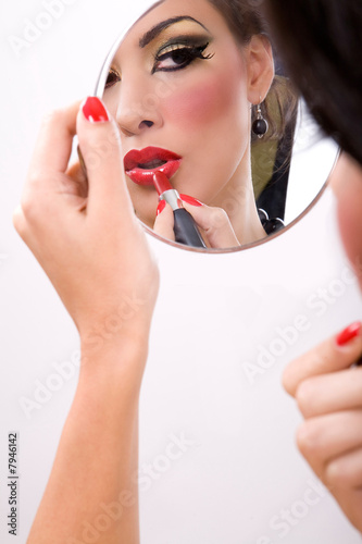 red lipstic