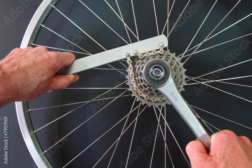 Foto: Fahrrad,Zahnkranz reparieren Fahrrad,Zahnkranz reparieren