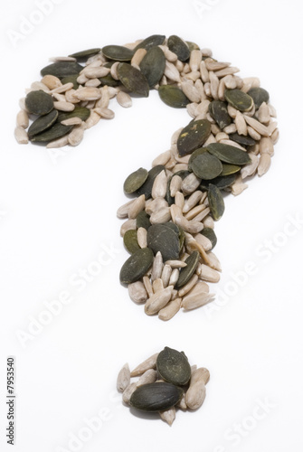 Photo: Seeds question mark Seeds question mark