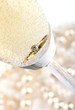 Gold ring in champagne Gold ring in champagne