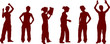 jeune fille silhouette
