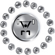 Collection of buttons