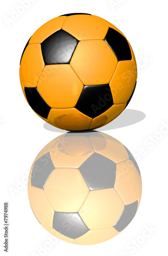 Illustration: Orange football Orange football