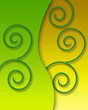 Hintergrund Grün und Gelb
