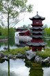 Pagode am Wasser Pagode am Wasser