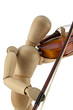 Mannequin and violin
