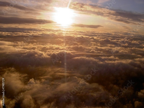 Photo: Morning Sky from the air Morning Sky from the air