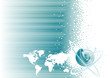 Global communication design, vector illustration layers file.