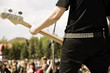 play on guitar