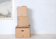 Foto: Moving Boxes in Empty Room Moving Boxes in Empty Room