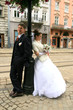 Newlyweds waiting