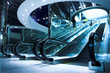 Move escalator in modern office Move escalator in modern office