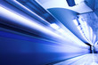 Fast train in subway