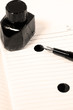 fountain pen and notebook