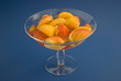 Iced apple slices.