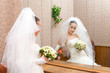 young bride and big mirror young bride and big mirror