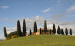 Haus mit Zypressen Bauernhof Toscana Toskana