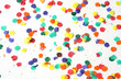 Confetti on a white background Confetti on a white background