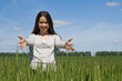 Girl in a wheaten field Girl in a wheaten field