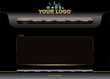 Website black and gold glossy template