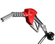 Gas pump with knotted hose Gas pump with knotted hose