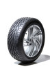 wheel with steel rim over the white background wheel with steel rim over the white background