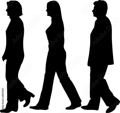 people walking silhouette. people walking silhouettes