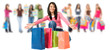 group of women shopping