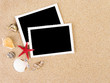 Pictures in a beach concept. Vacation memories..