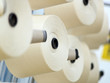 Cotton yarn spools (bobbins) in a textile factory Cotton yarn spools (bobbins) in a textile factory