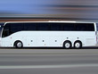 white tour bus in motion white tour bus in motion