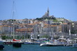 marseille, notre dame de la garde sur le vieux port