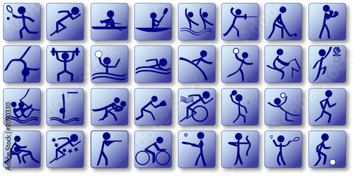Vector: Olympic Sport Icons (buttons) Olympic Sport Icons (buttons)