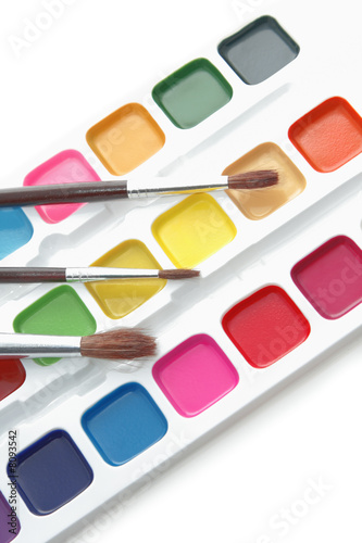 Foto: Paints and brushes Paints and brushes