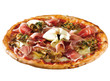 pizza con speck e funghi pizza con speck e funghi