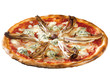 pizza con radicchio e gorgonzola