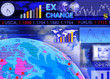 Abstract Foreign currency exchange market scene Abstract Foreign currency exchange market scene