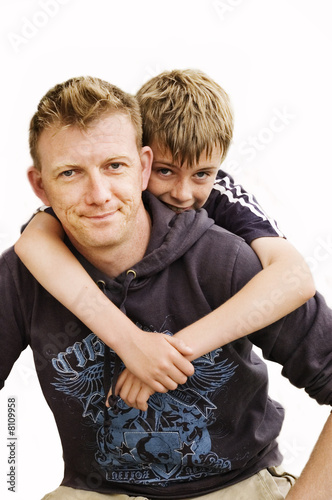 Photo: Father with his son. Father with his son.