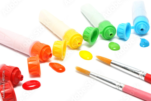 Photo: Watercolors And Painting Brushes Watercolors And Painting Brushes