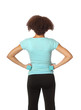 Back veiw of an athlete